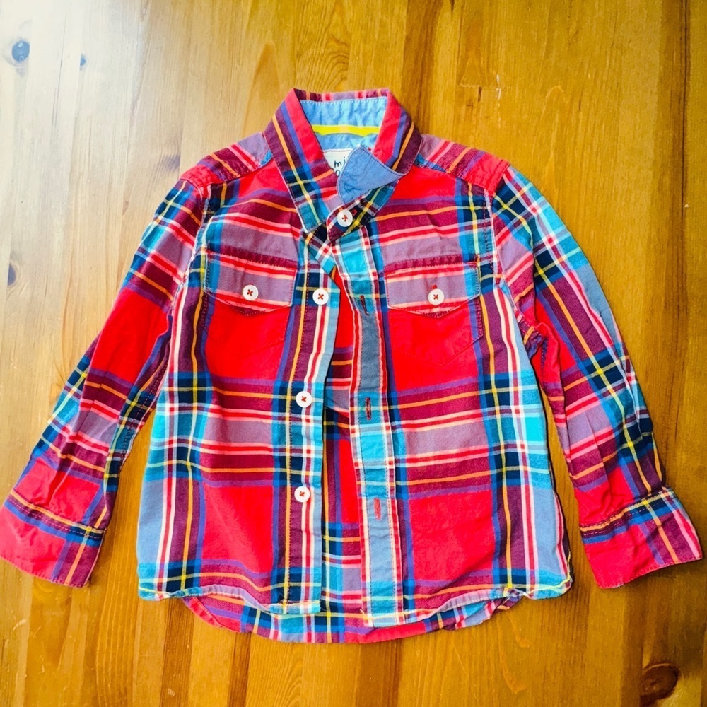 Mini boden flannel shirt